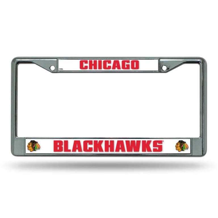 Chicago Blackhawks Chrome License Plate Frame