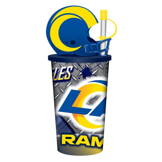 Los Angeles Rams Helmet Cup with Straw 32oz