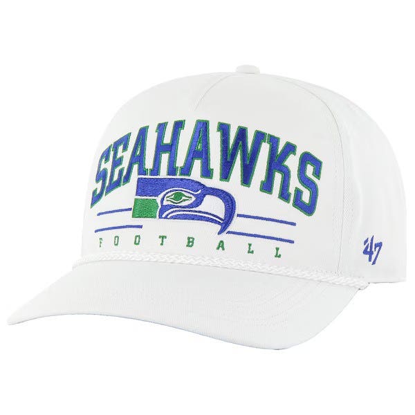 Seattle Seahawks Historic White '47 Brand Coltrane Snapback Hat