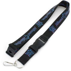 Miami Marlins Black Lanyard