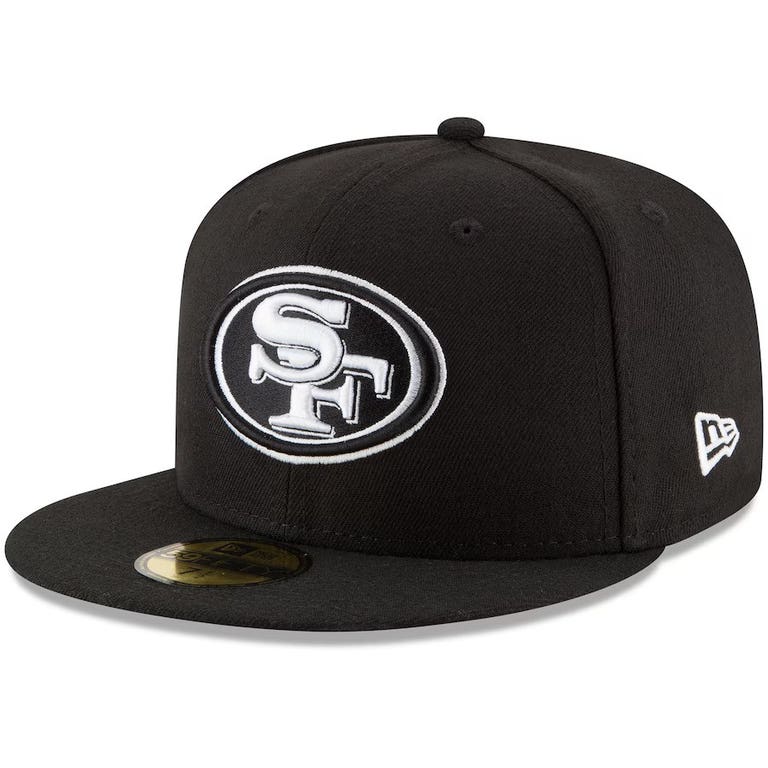 San Francisco 49ers Black and White New Era 9FIFTY Snapback Hat