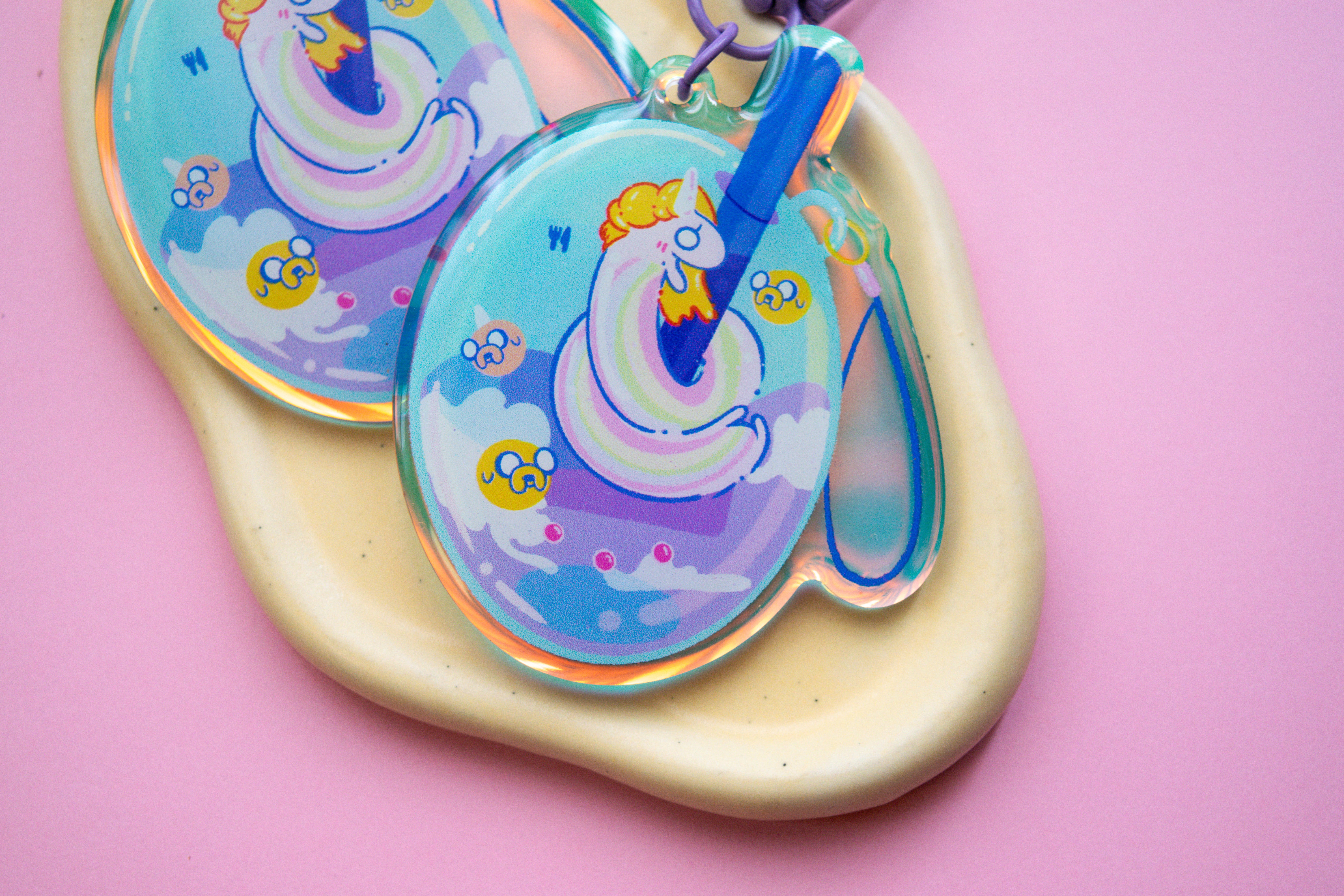 Lady Rainicorn Keychain
