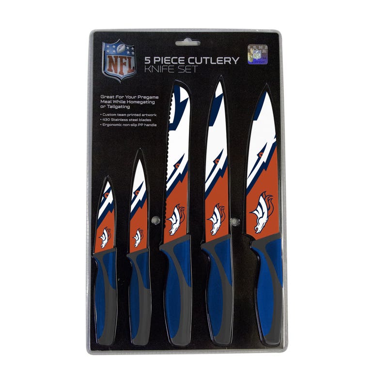 Denver Broncos Kitchen Knife Set - 5 Pack