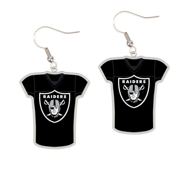 Las Vegas Raiders Jersey Earrings