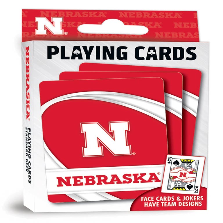 Nebraska Huskers Logo Playing Cards