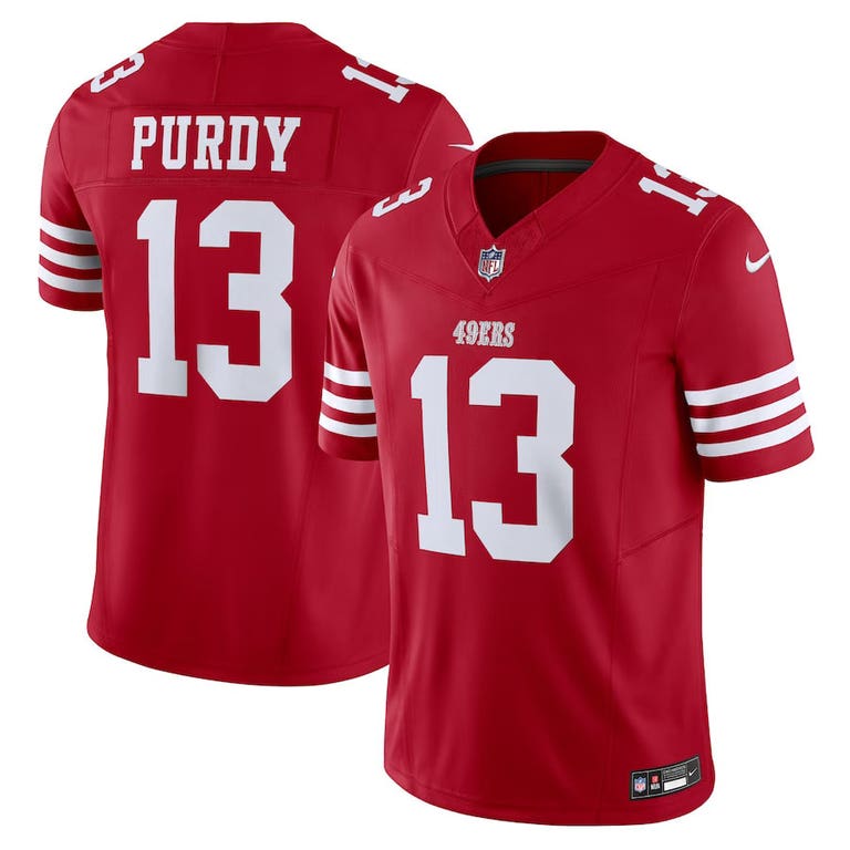 San Francisco 49ers Brock Purdy #13 Nike Scarlet Vapor Limited F.U.S.E Jersey