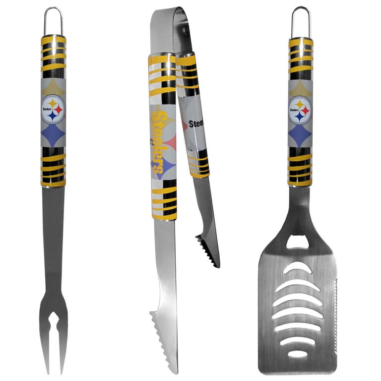 Pittsburgh Steelers Deluxe Tailgater BBQ Utensils Set