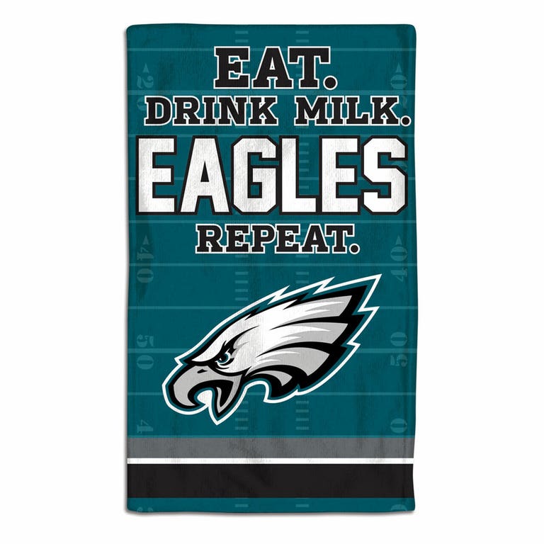 Philadelphia Eagles Baby Burp Cloth 10x17"