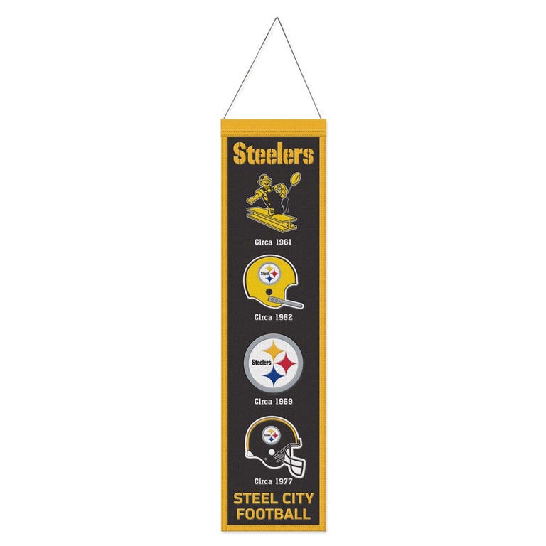 Pittsburgh Steelers Wool Evolution Banner 8x32"
