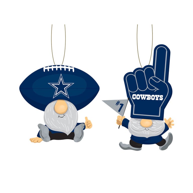Dallas Cowboys Gnome Fan Ornaments 2 pack