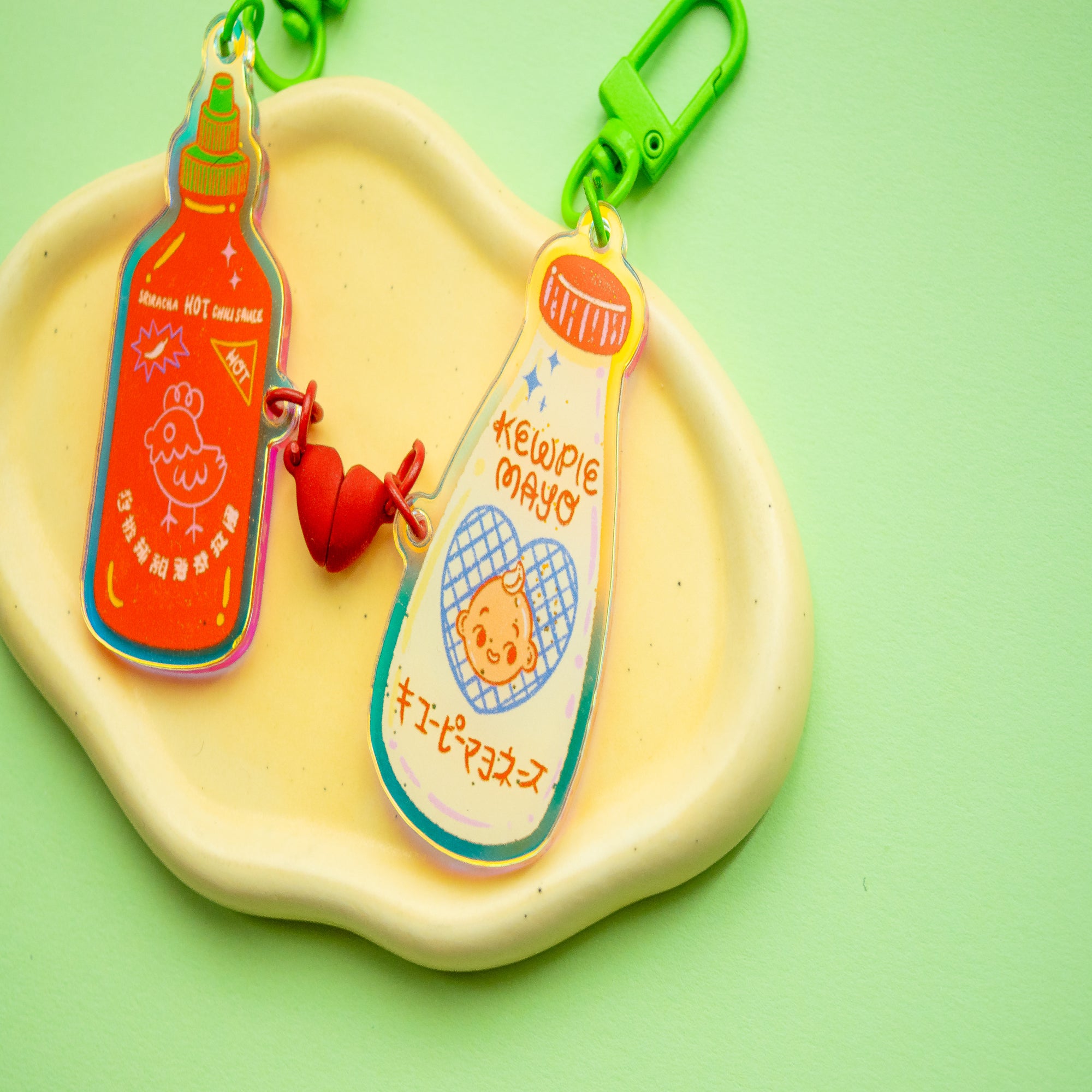 Sriracha Mayo Magnetic Keychain