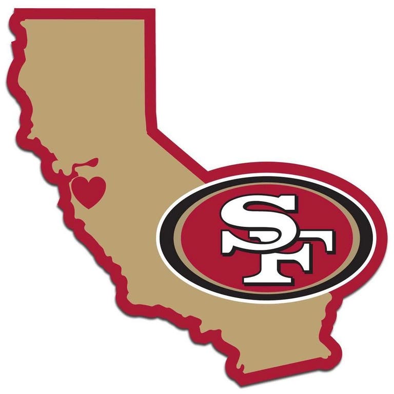 San Francisco 49ers State Decal