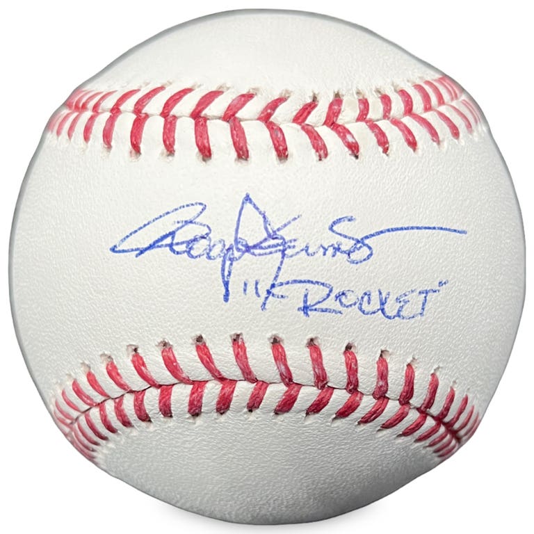 New York Yankees Roger Clemens Autographed Official MLB Baseball w/Rocket Inscription