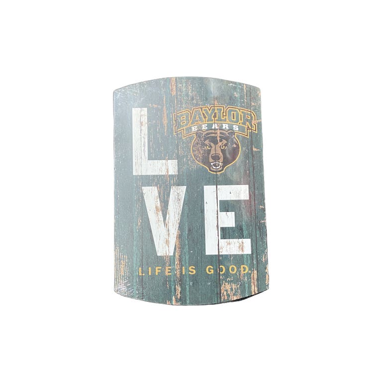 Baylor Wood Love Sign 11x17