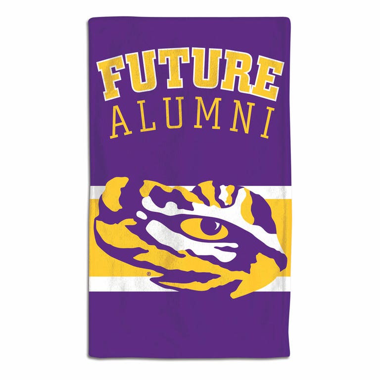 LSU Tigers Baby Burp Cloth 10x17"