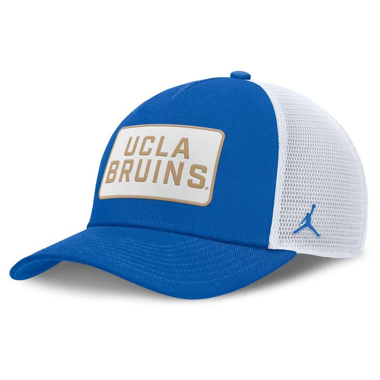 UCLA Bruins Jordan Brand On-Field Rise Patch Trucker Snapback Hat
