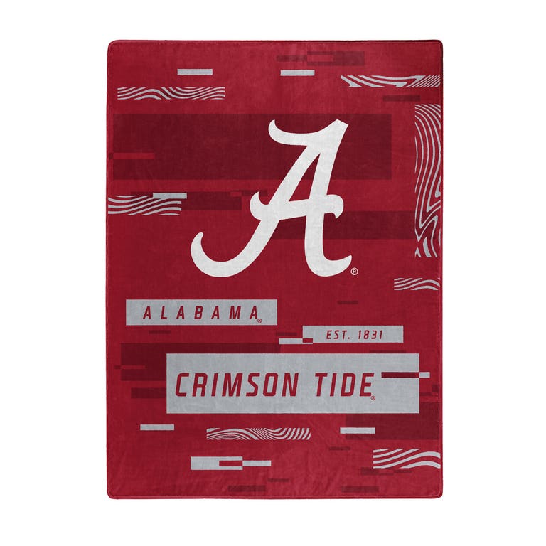 Alabama Crimson Tide Digital Design Raschel Blanket 60x80"