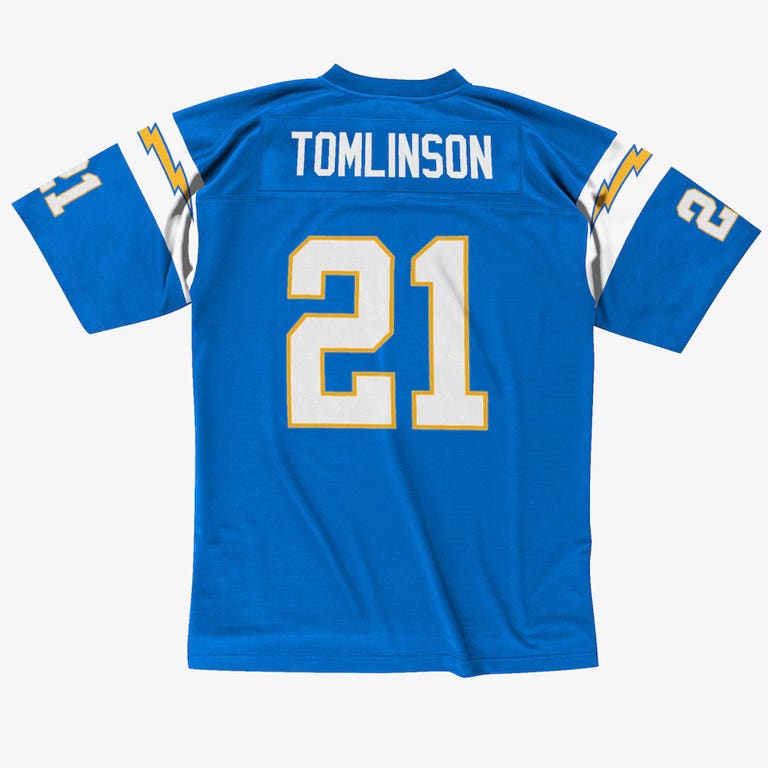 San Diego Chargers 2002 LaDainian Tomlinson #21 Powder Blue Mitchell and Ness Jersey