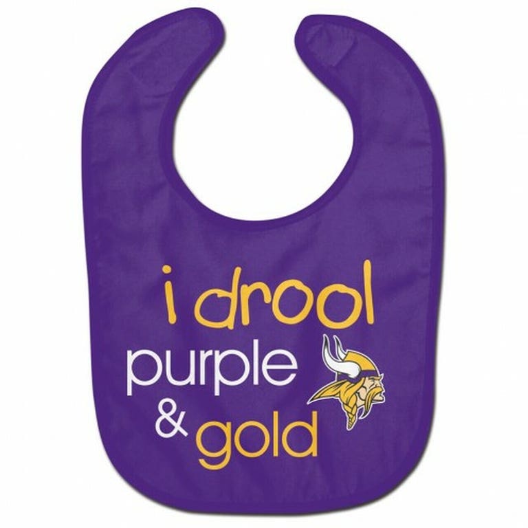 Minnesota Vikings All Pro Drool Style Baby Bib