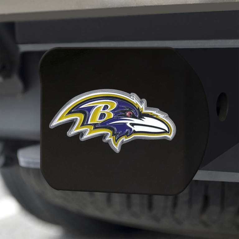 Baltimore Ravens Black Chrome Hitch Cover