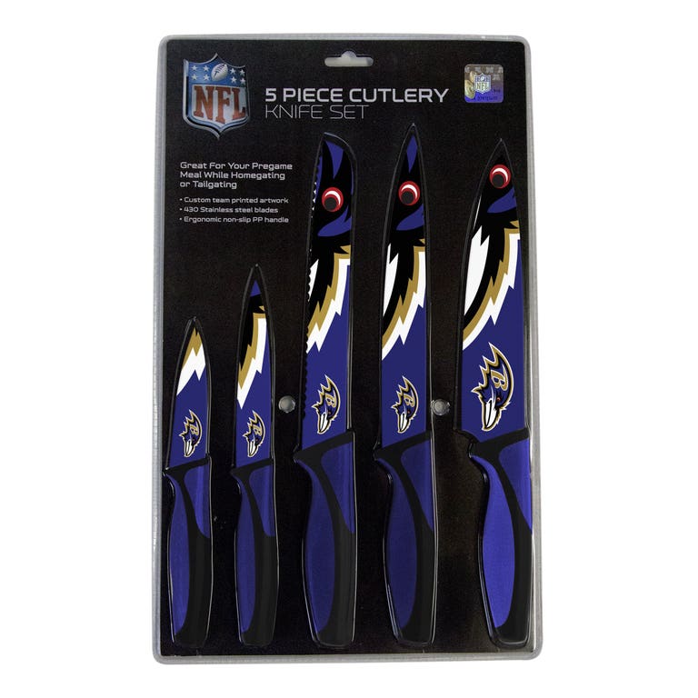 Baltimore Ravens Kitchen Knife Set - 5 Pack