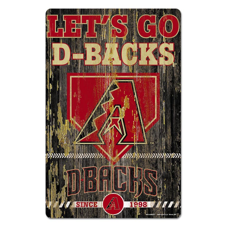 Arizona Diamondbacks Wood Slogan Sign 11x17"