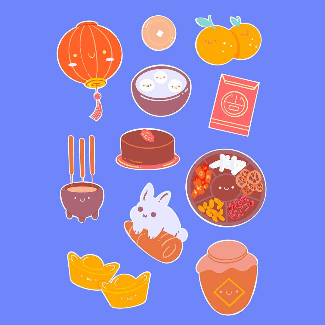 Lunar Rabbit Sticker Sheet