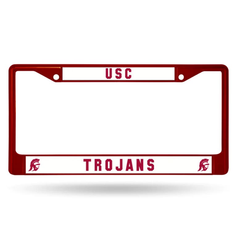 USC Trojans Red Chrome License Plate Frame