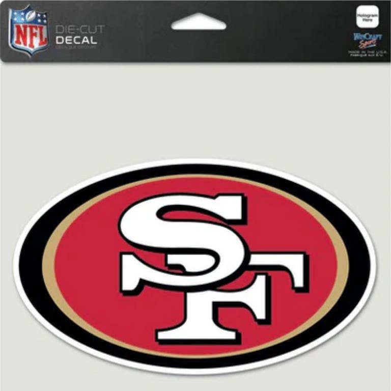 San Francisco 49ers Perfect Cut Decal 8x8"