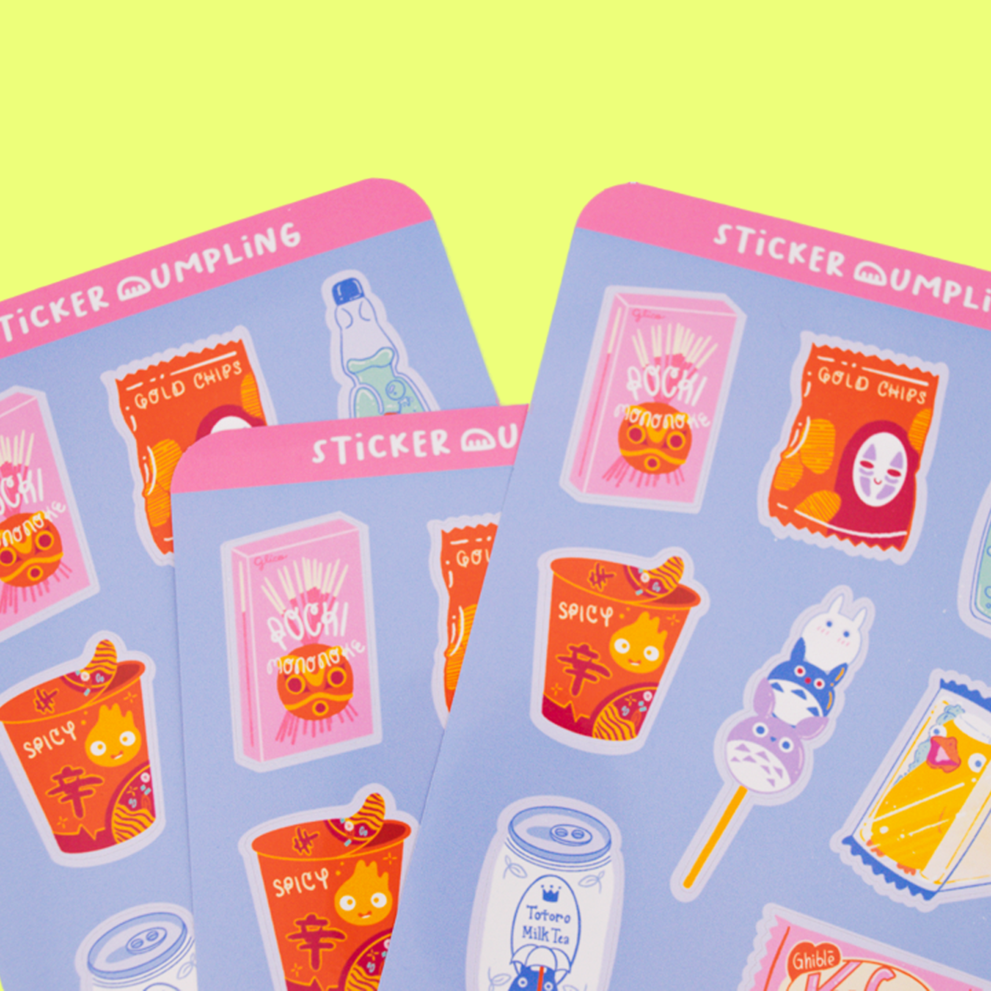 Ghibli Konbini Sticker Sheet