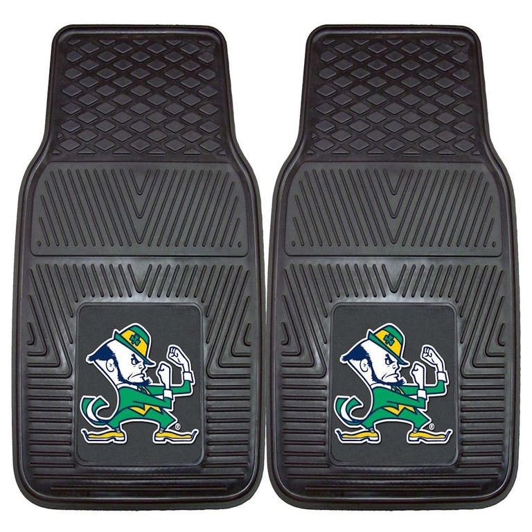 Notre Dame Fighting Irish Heavy Duty 2-Piece Vinyl Car Mats