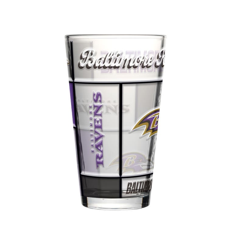 Baltimore Ravens Boxed Quilted Stained Pint Glass 16oz
