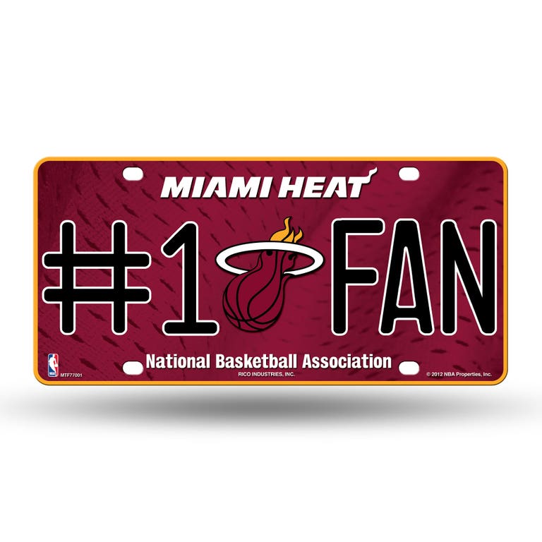 Miami Heat #1 Fan License Plate