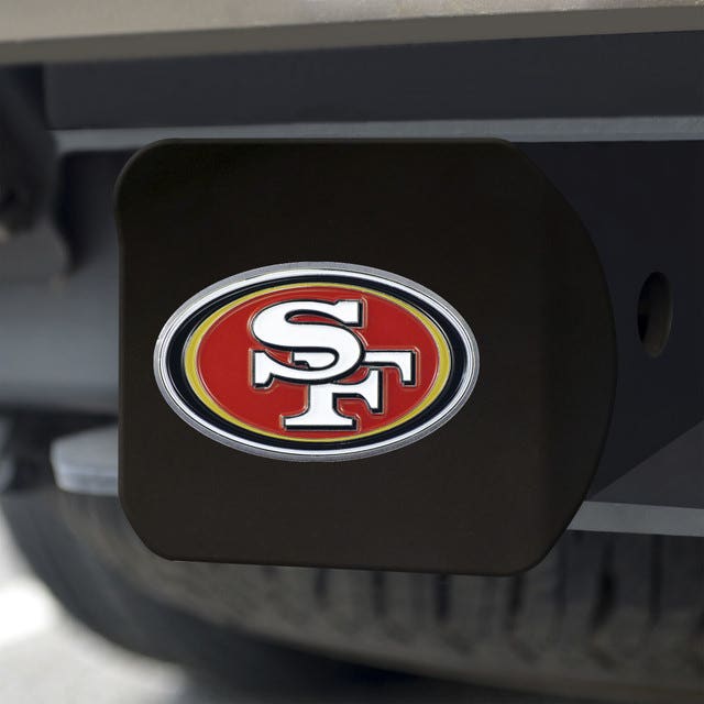 San Francisco 49ers Black Metal Hitch Cover