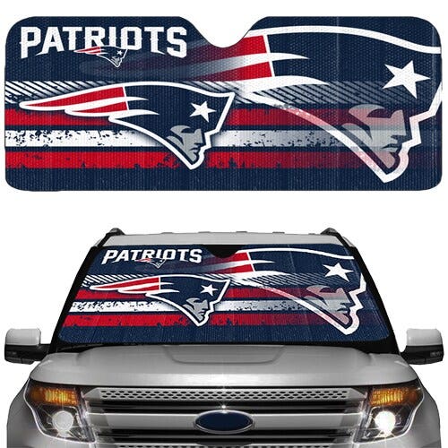 New England Patriots Auto Sun Shade 59x27"