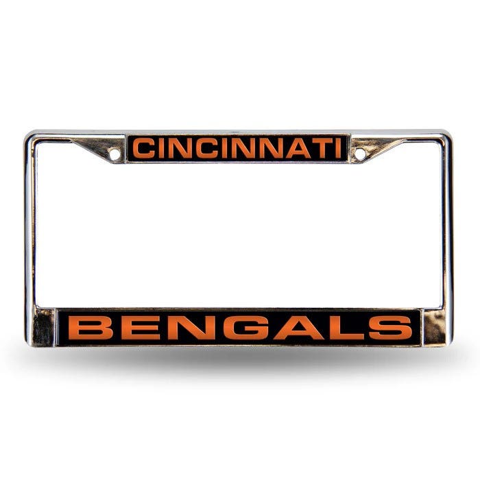 Cincinnati Bengals Laser Chrome License Plate Frame