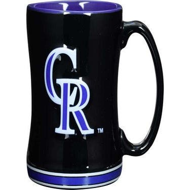 Colorado Rockies Sculpted Coffee Mug 14oz