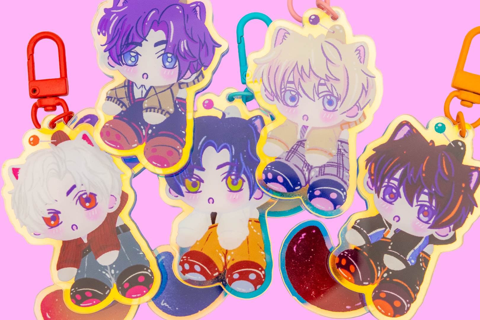 Kitty LADS Tail Wag Keychain