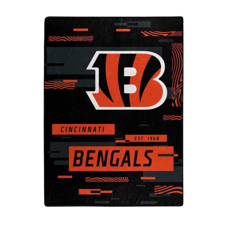 Cincinnati Bengals Digital Design Raschel Blanket 60x80"