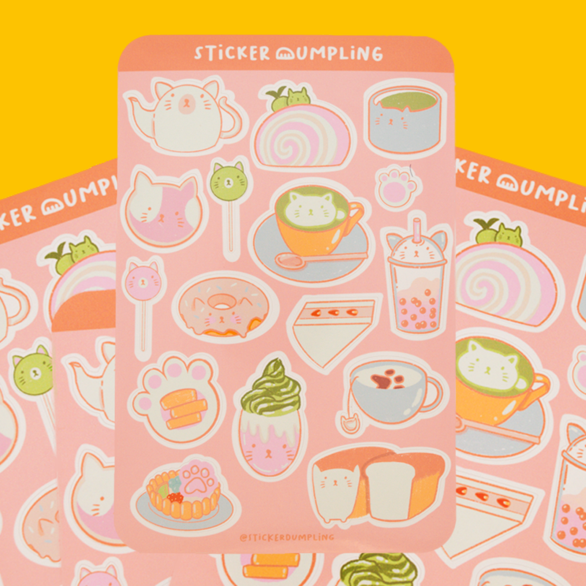 Cat Cafe Sticker Sheet