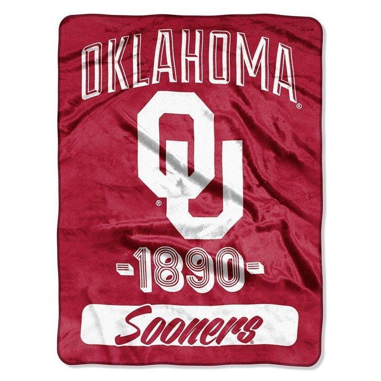Oklahoma Sooners 46x60" Varsity Design Rolled Blanket