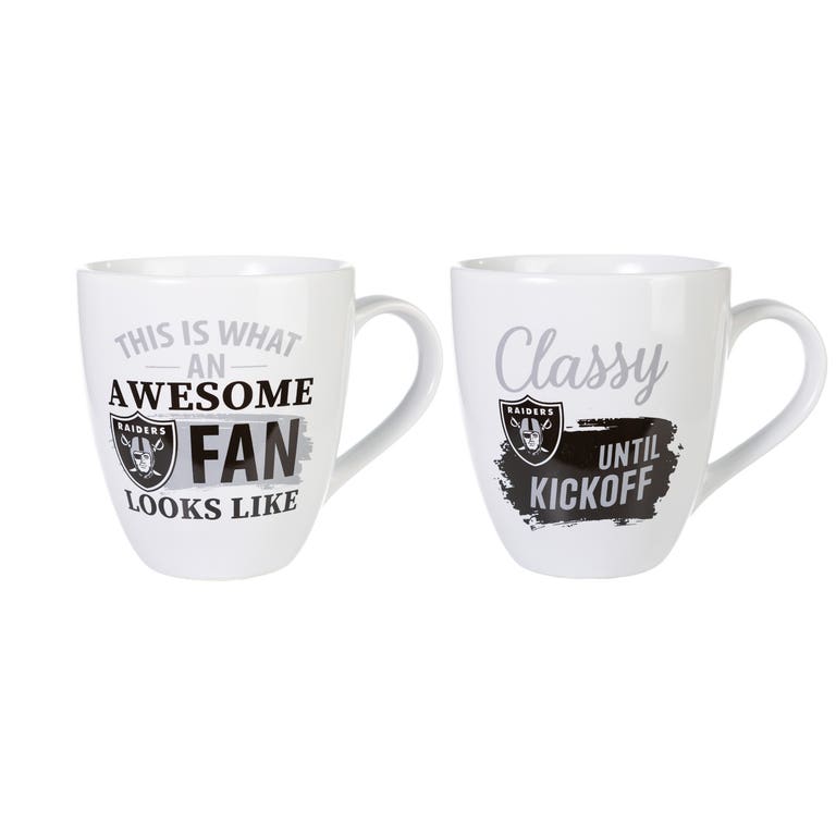 Las Vegas Raiders Ceramic Coffee Mug Set with Box 17oz Each