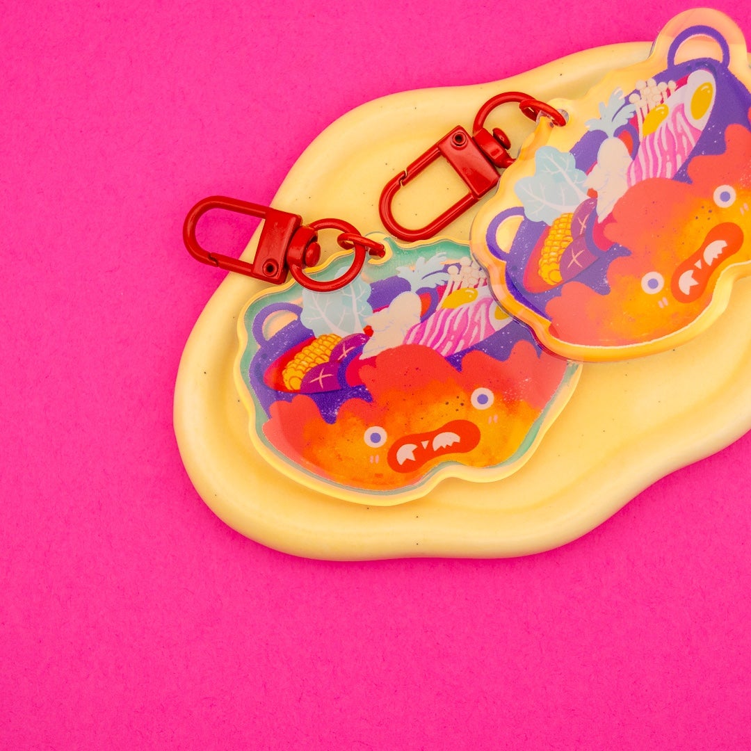 Calcifer Hotpot Keychain