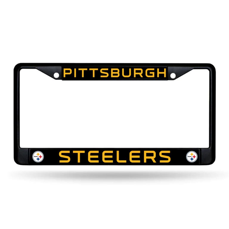 Pittsburgh Steelers Black Chrome License Plate Frame