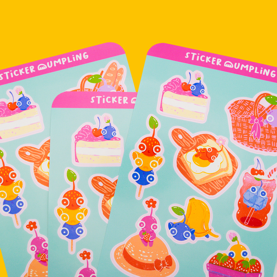 Pikmin Picnic Sticker Sheet