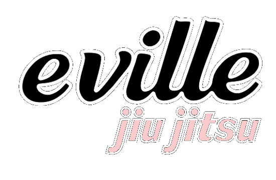OG Eville Jiu Jitsu White Outline Black Pink