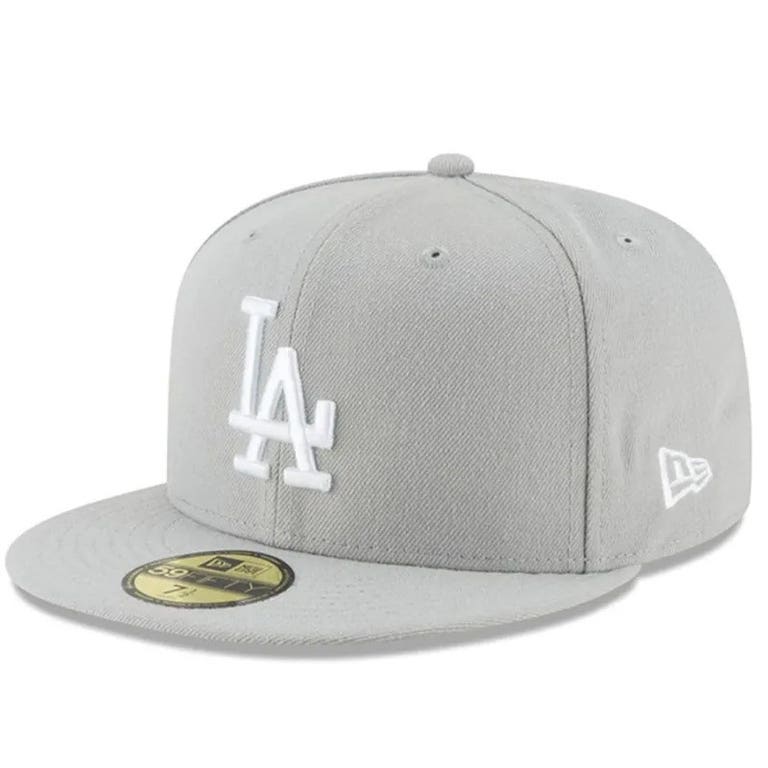 Los Angeles Dodgers Grey New Era 59FIFTY Hat