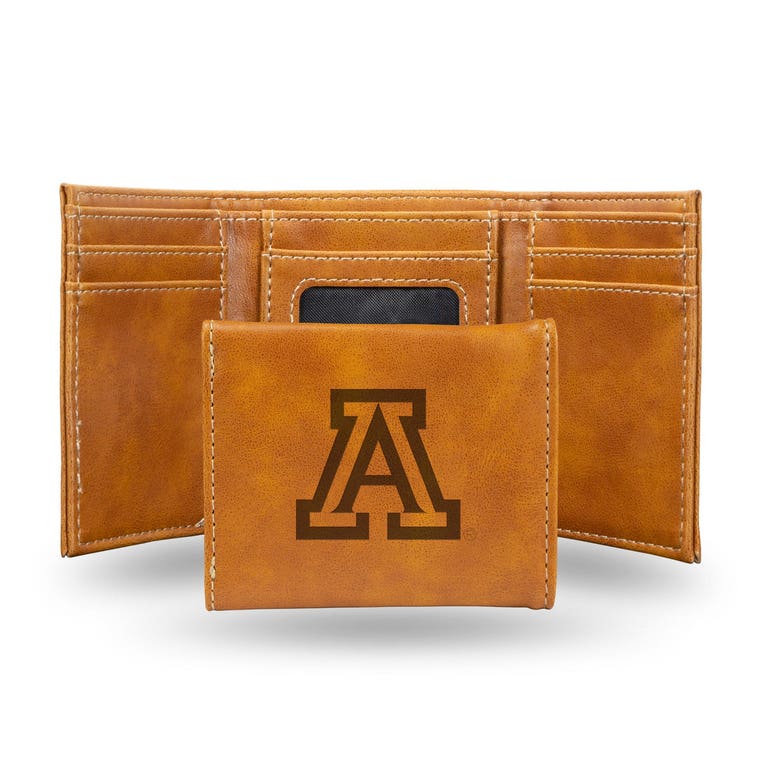 Arizona Wildcats Laser Engraved Trifold Leather Wallet