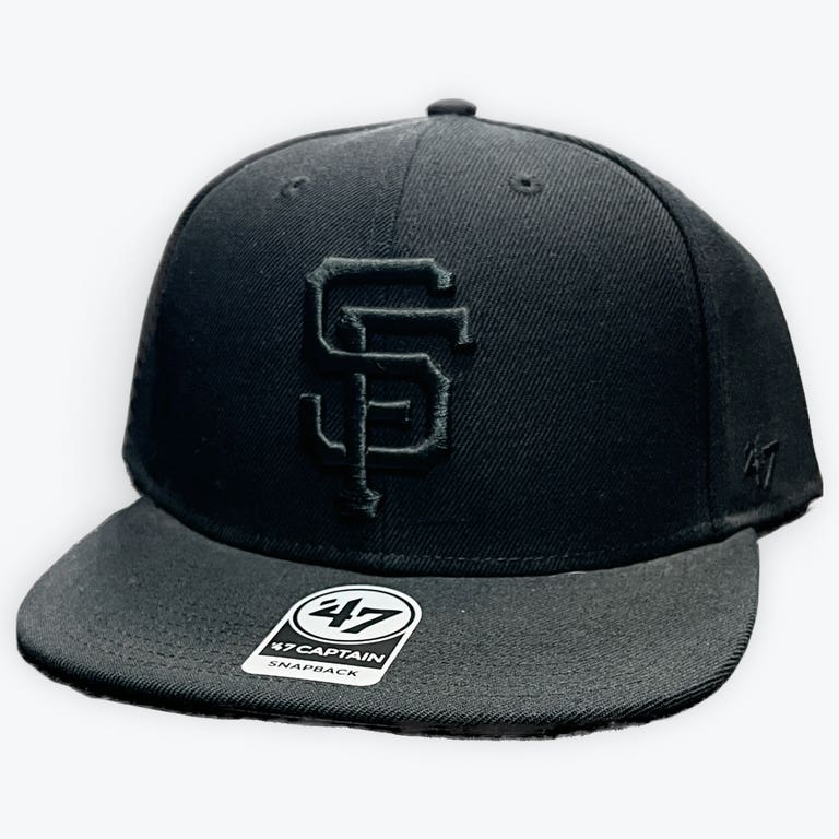 San Francisco Giants Blackout '47Brand Snapback Hat