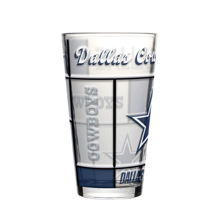 Dallas Cowboys Boxed Quilted Stained Pint Glass 16oz